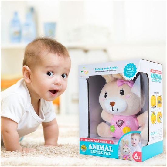 Interaktivní plyšový králíček na baterie Magic Rabbit