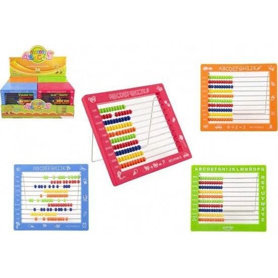 Počítadlo 100 kuliček - mix 4 barvy