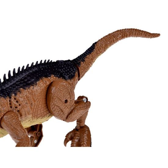 Interaktivní chodící Dinosaurus na dálkové ovládání - hnědý