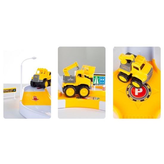 Parkovací dráha se 4 stavebními stroji Big Size Lot