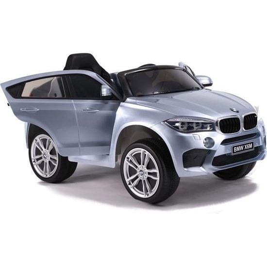 Elektrické auto BMW X6 lakovaná Stříbrná