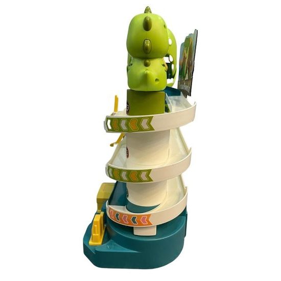 Parkovací dráha se 6 autíčky a výtahem na baterie Dinosaur Parking Lot