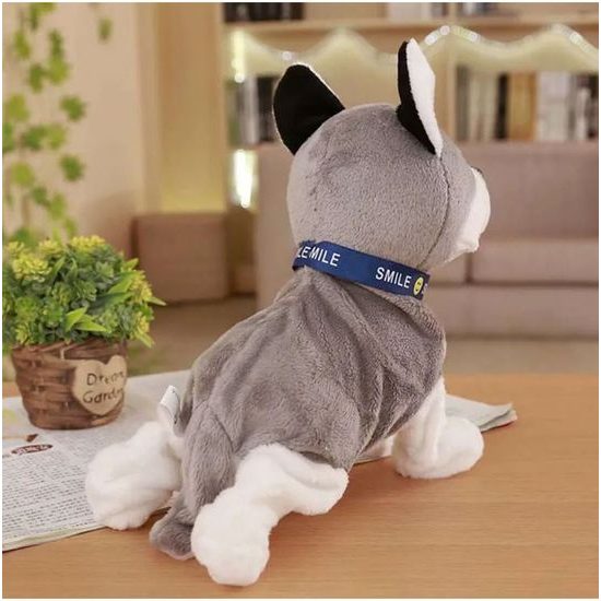 Interaktivní plyšový pejsek Husky reagující na pohyb