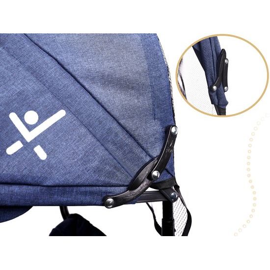 Dětská tříkolka Fix Lite s otočným sedadlem 3v1 modrá