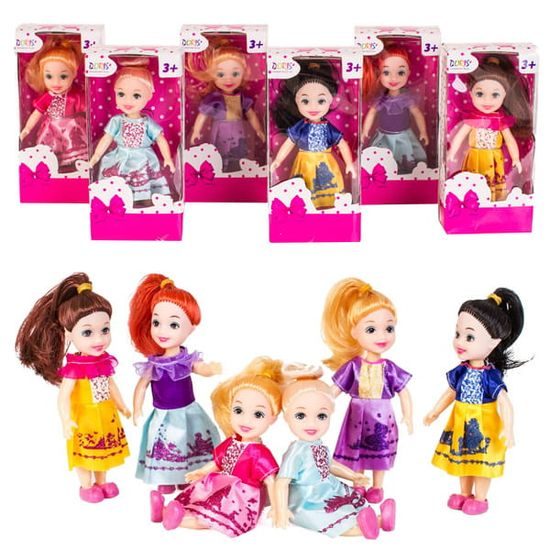 Doris sada 6 panenek 12 cm Happy Dolls