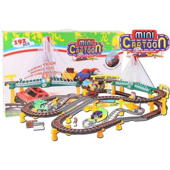 Dětská vláčkodráha se zvukem Cartoon Trail 192 součástí
