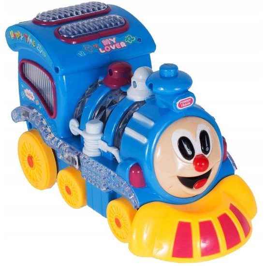 Multifunkční lokomotiva se světlem a zvukem ChoChoo Loco modrá