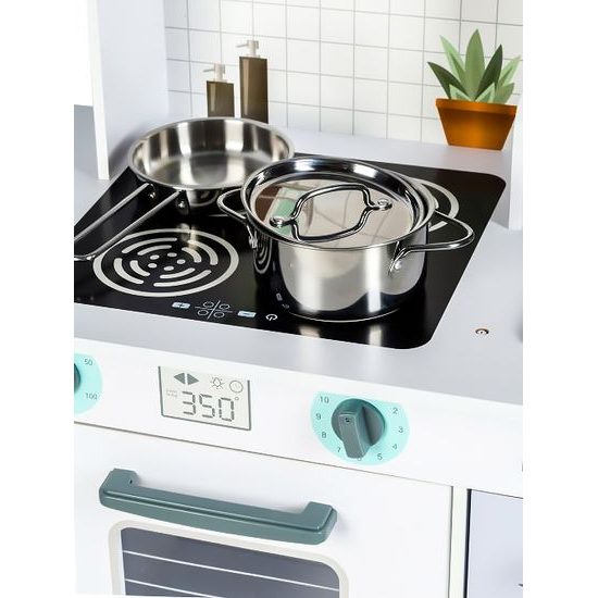 Ecotoys velká dřevěná kuchyňka s příslušenstvím