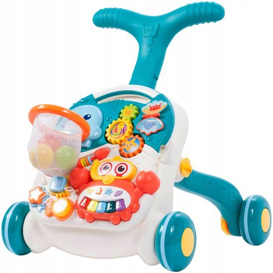 Haunger chodítko 2v1 s hracím stolečkem Active Table modré