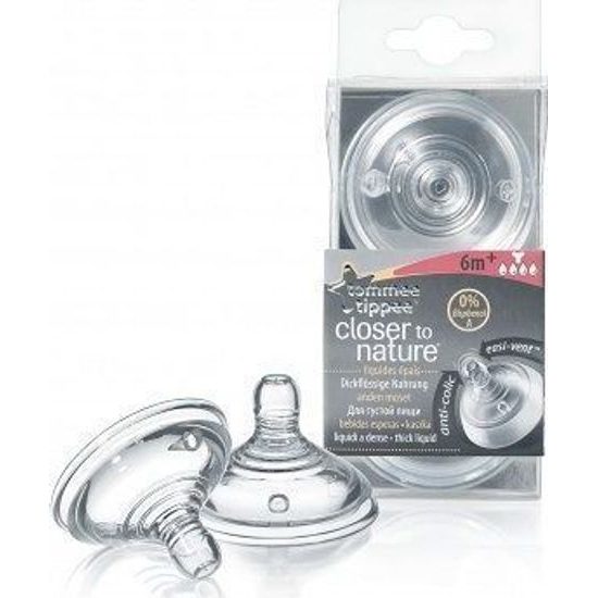 Tommee Tippee Náhradní savičky hustá strava 6m+