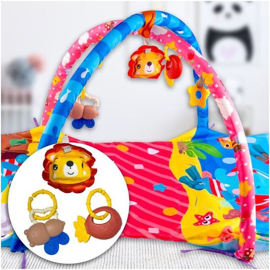 Hrací deka 4v1 s tunelem a hrazdičkou Activity Gym
