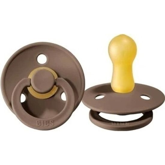 BIBS Dudlík z přírodního kaučuku 0m+ S, na noc, Dark oak