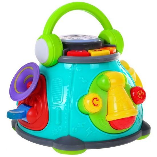 Huile Toys multifunkční bubínek pro nejmenší se světly a zvuky Little Karaoke