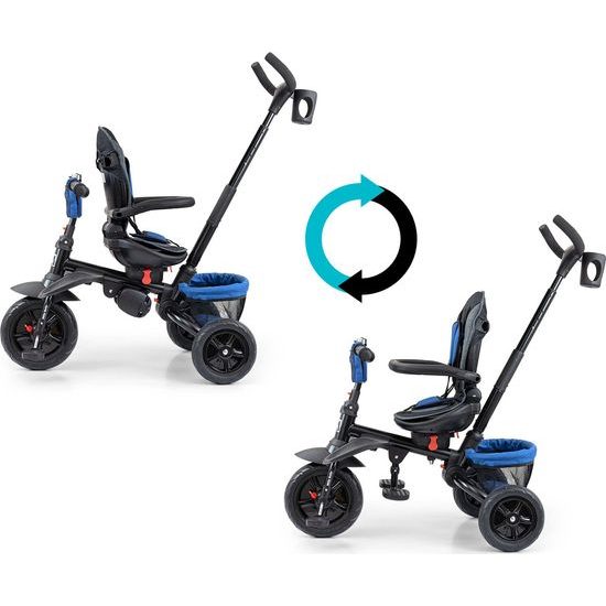 Dětská tříkolka 6v1 Milly Mally Stanley navy-black