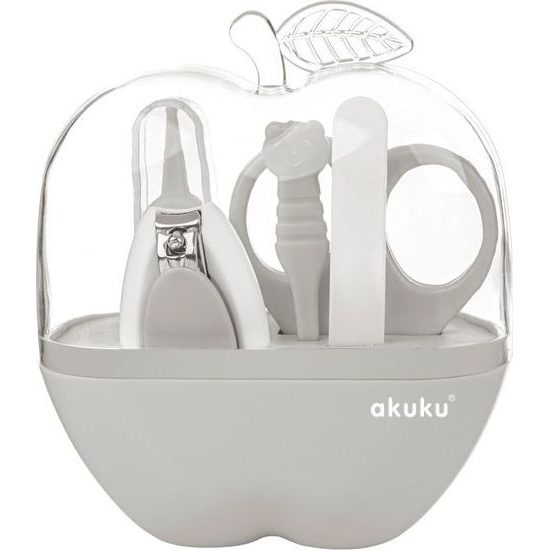 Dětská sada na manikúru Akuku Apple šedá