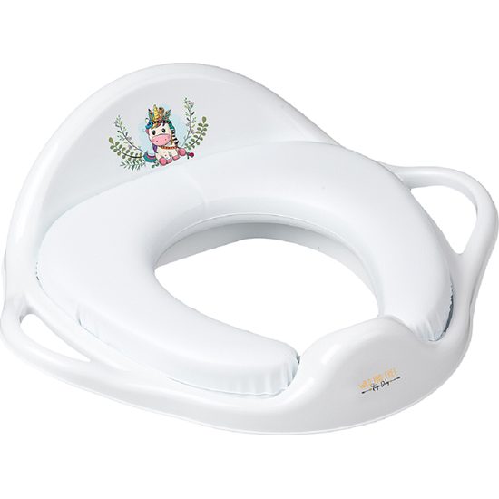 Dětské sedátko na WC měkké Wild & Free jednorožec bílé