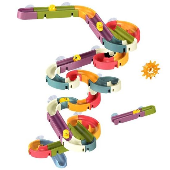 Dětská kuličková dráha do vany Kačenky 66 dílků