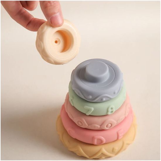 Senzorické kostky pro nejmenší Soft Jenga