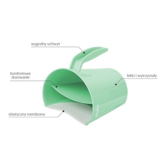 Nádobka na umývání vlasů Akuku mátová