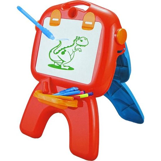 Oboustranná tabule s projektorem a doplňky - červená