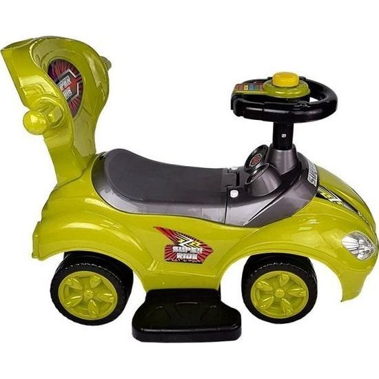 Odrážedlo s posunovačem 3V1 žlutozelené