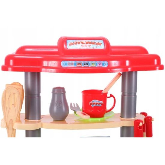 Dětská kuchyňka se zvuky a světlem Interest Kitchen červená