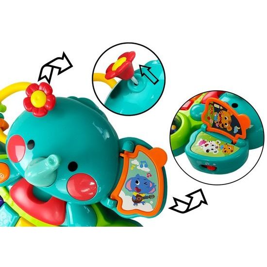 Huile Toys interaktivní pianko pro nejmenší se světlem a zvukem Sloník