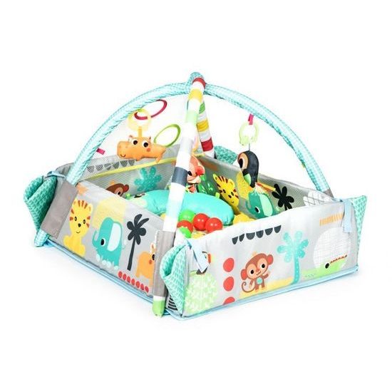 Ecotoys hrací deka 5v1 se 30 míčky Your Way Ball Play zelená