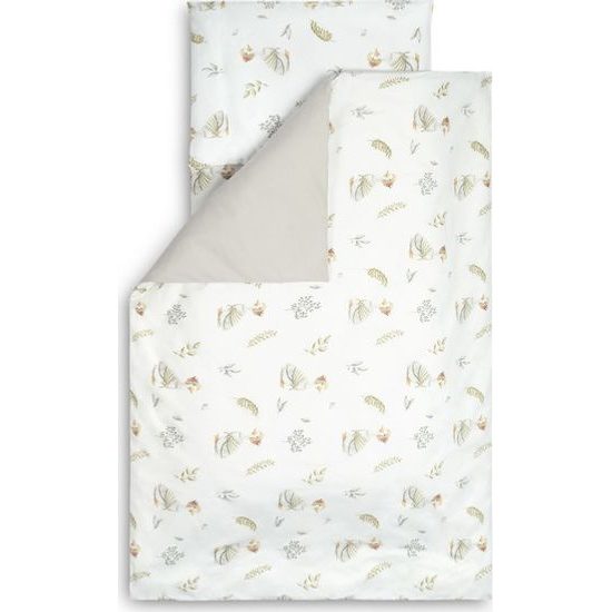 Sada povlečení do postýlky 2ks + prostěradlo 100x135 cm pírka