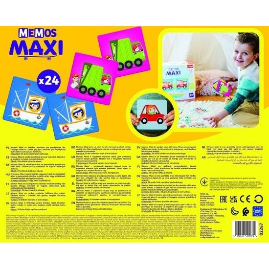 Pexeso Maxi - Vozidla 24 kusů - společenská hra