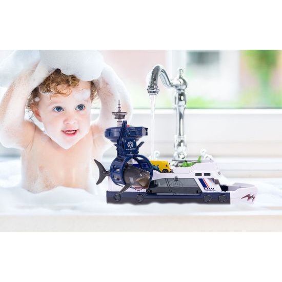 Loď na baterie s příslušenstvím Shark Boat