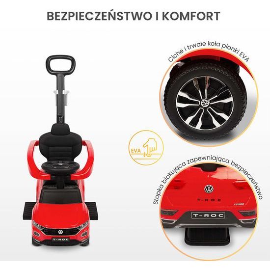 Odrážedlo Volkswagen T-ROC red