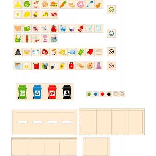 Dřevěná hra Viga Třídění odpadu