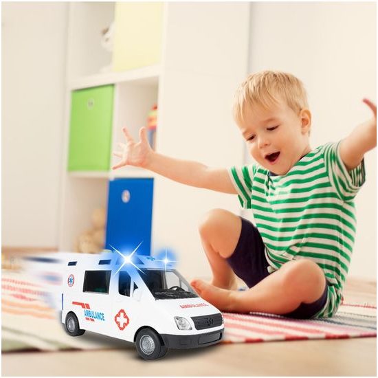 Sanitka se světly a zvuky City Ambulance 1:16