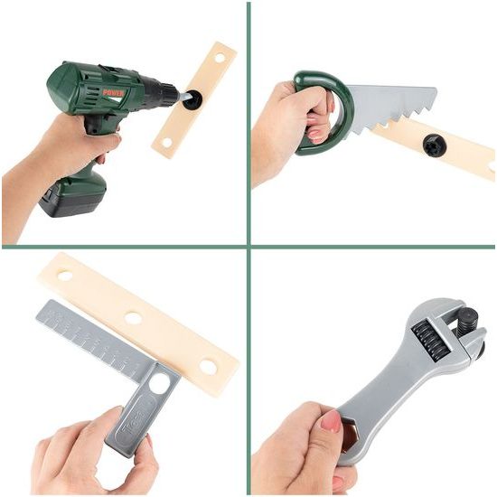 Sada dětského nářadí s vrtačkou na baterie v batůžku Craft Toolbox