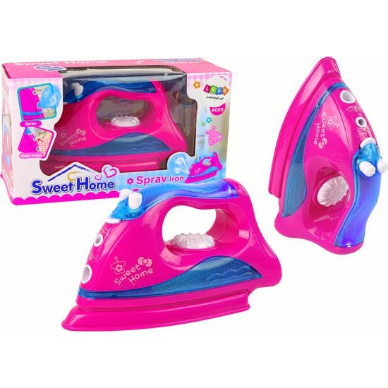 Dětská růžová žehlička na prádlo