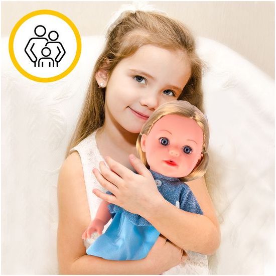 Interaktivní mluvící panenka s příslušenstvím Lucky Doll 33 cm