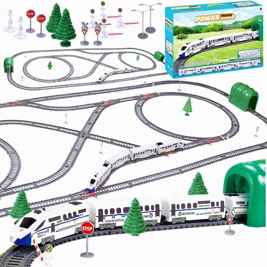 Doris XXL vláčkodráha na baterie Power Train 900 cm