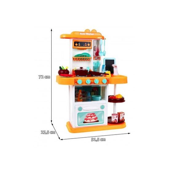 Majlo Toys dětská kuchyňka se zvuky a párou- žlutá