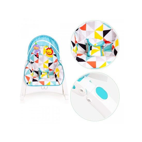 Ecotoys kojenecké lehátko 3v1 s vibracemi a hudbou Animal 9