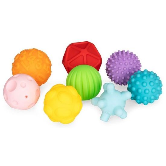 Haunger senzorické míčky pro nejmenší Textured Balls 8 kusů