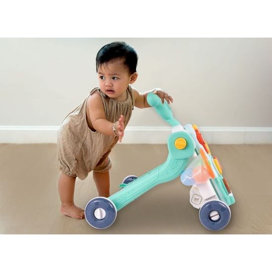 Haunger chodítko 2v1 s hracím stolečkem a košíkovou Active Table - zelené