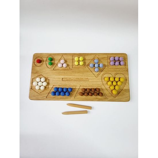 Deska - sled tvarů s narůstajícím množstvím