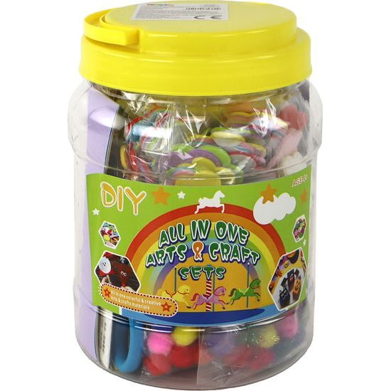 Kreativní umělecká sada v nádobě