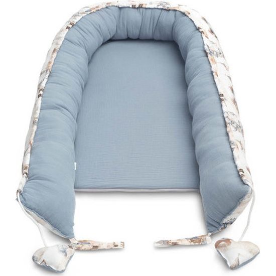 Hnízdečko pro miminko z mušelínu, Dráček, jeans