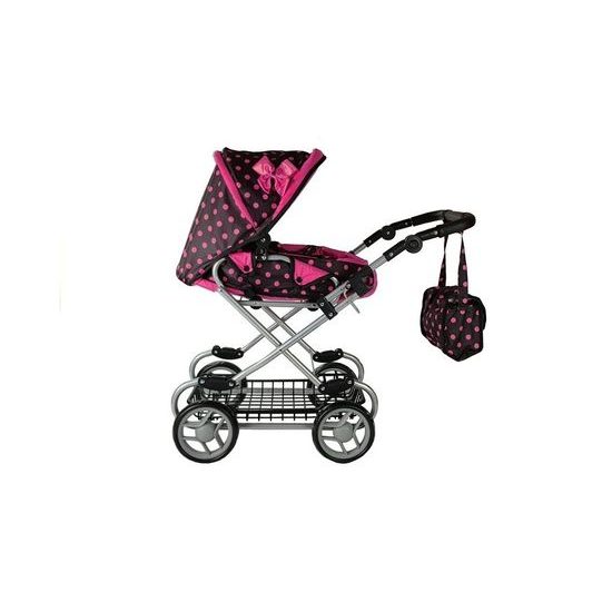 Alice kočárek pro panenky kombinovaný 9346W černá