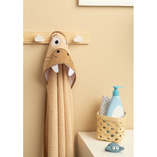 Dětská osuška Sensillo Water Friends 100x100 cm BEIGE