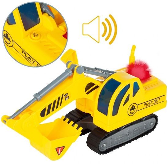 Bagr se světlem a zvukem City Builder 1:18