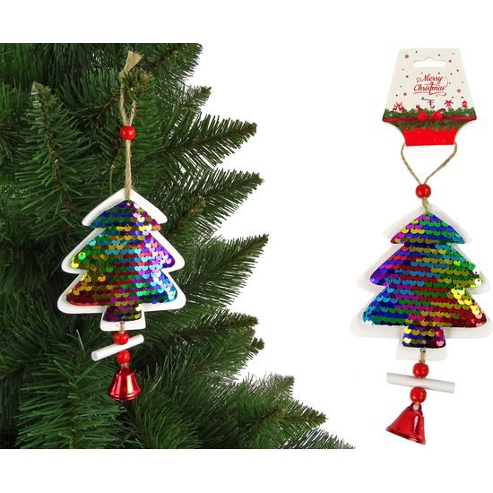 Strom s flitry - ozdoba na stromeček