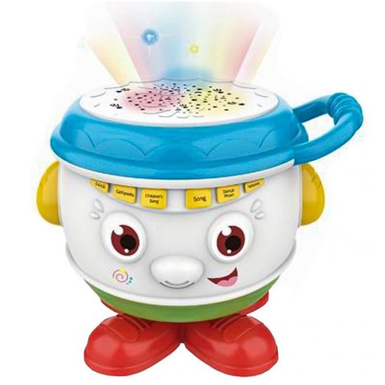 Interaktivní bubínek se zvuky a světly Music Drum